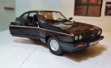 Ford Capri Black Mk3 1982 2.8i 1:24 Burago Detailed Scale Model Diecast Car BNIB