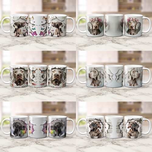 Weimaraner dog mug - weimaraner,