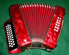 TOP CONDITION MADE IN GERMANY G/C/F WELTMEISTER DIATONIC ACCORDION CASE + STRAPS