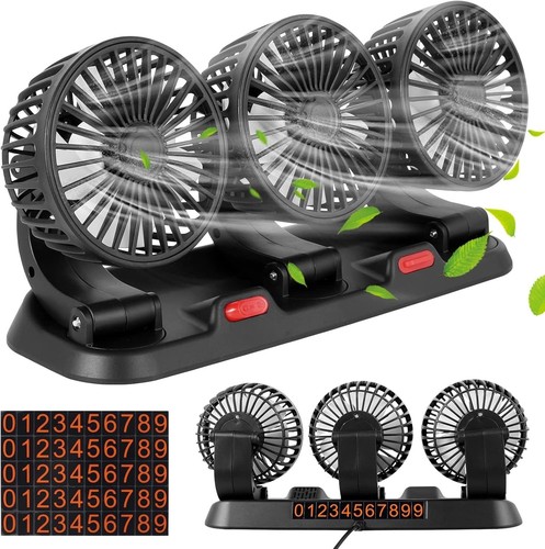 Head car fan 360 - 360°, rotate