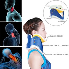 Medical Neck Collar Cervical Adjustable Traction Device Support Brace Strecher