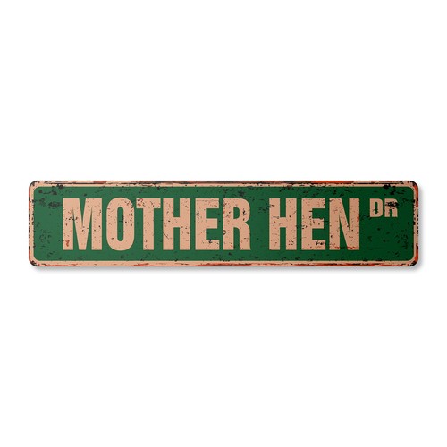 Mother hen vintage - vintage, sign