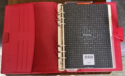 Filofax calipso red deluxe - filofax,