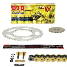 DID VX G&B Chainset Kawasaki KMX 200, 1990, X-Ring Clip Lock KMX200