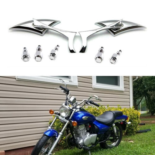 Chrome motorcycle rearview - chrome,