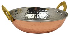 Hammered Copper Plated Kadai