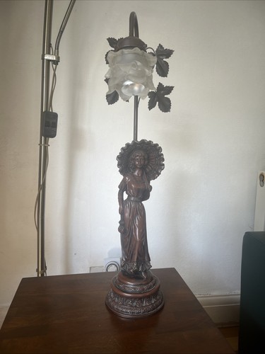 Art nouveau lamp lady - nouveau,