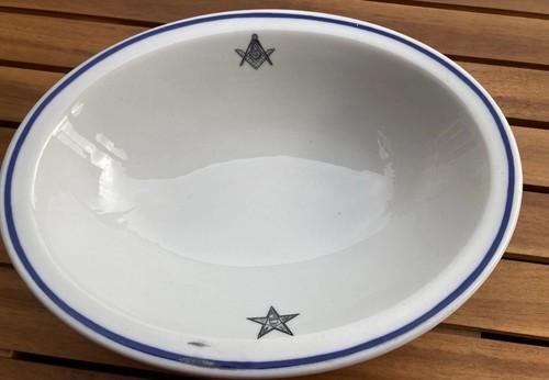 Masonic serving bowl vintage - bowl,,