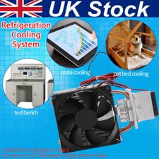 12V 72W Thermoelectric Peltier Refrigeration Cooling System Kit Cooler Fan DIY