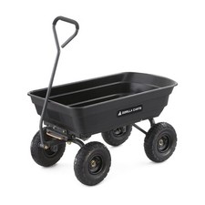 Garden Dump Cart with Steel Frame and 10-in. Pneumatic Tires Gorilla Carts 600lb