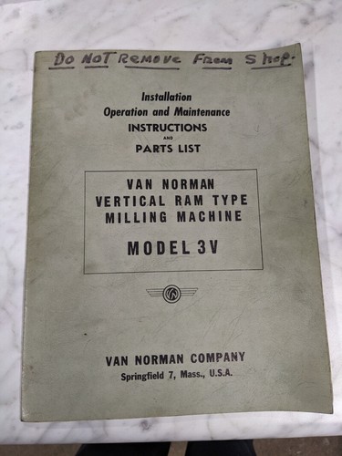Van norman machine model - van,