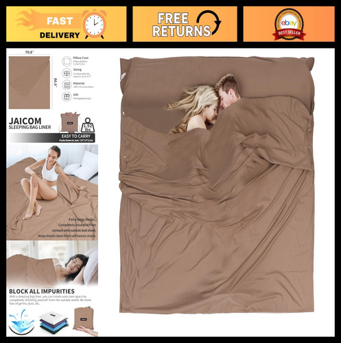 Portable sleeping bag liner - portable,