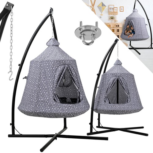 Hanging chair with - with, stand