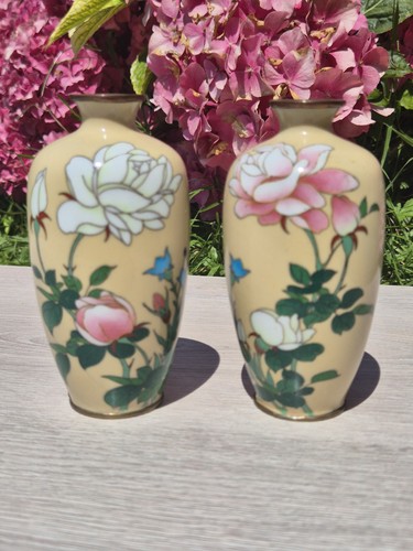Pair japanese cloisonne - of,
