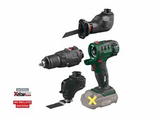 Parkside Cordless 20V 3IN1 Multi -Tool,Drill ,Sabre Saw, Sander - WithoutBattery
