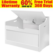 Kids Wooden Toy Box Children Storage Chest with Lid Seat Bench Organiser Bedroom