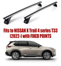 Roof Rack Bars For NISSAN X Trail T33 RAILS WITH FIX POINTS (2022-) AL300/479M