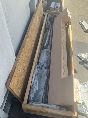 Fireplace mantle floating - fireplace,