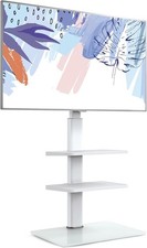 FITUEYES White TV Floor Stand