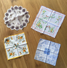 Vintage Ladies Cotton Hankies