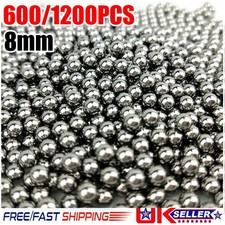 600Pcs 8MM CATAPULT / SLINGSHOT AMMO CARBON STEEL BALL BEARINGS Steel Stainless