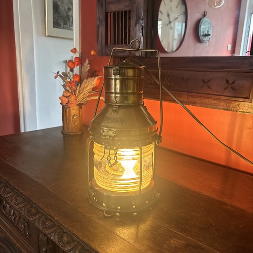 Original brass ships lantern - original,