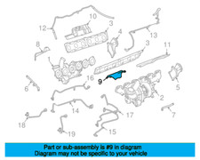 Mercedes-Benz M275 V12 engine series Front Left Turbocharger Mount Heat Shield