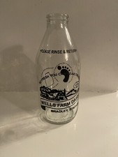 Milk Bottle Advertising  (Wells Farm Dairy) Bradley Stafford