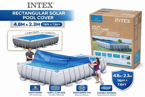Intex 16x8ft solar pool cover - 16x8ft,