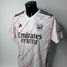 ARSENAL ADIDAS JERSEY 2020 AWAY MENS SIZE XXL WHITE MARBLE SHIRT - RARE RETRO