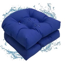Water-Repellent Outdoor Chair Cushions 2Pcs 19 x 19 in Patio Chair Cushion Pads