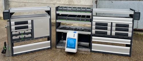 Van racking shelving drawers - van,