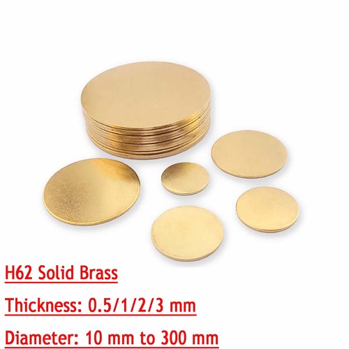 H62 solid brass - solid, blanks