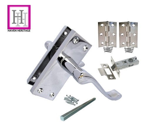 Door handles chrome victorian - handles,