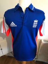 Adidas England Cricket Shirt 2014 Jersey Mens Climacool 38/40 Medium M