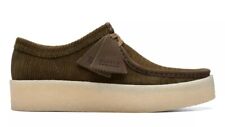 Clarks Originals Mens Wallabee Cup Green Cord G Fit Size UK 8.5 RRP £130