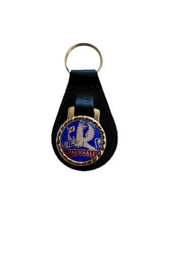 Black leather keyring fob - ,