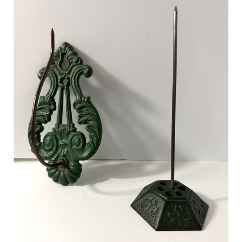 Vintage cast iron - iron, green