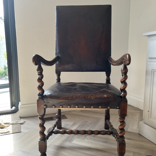 Antique style oak leather - antique,