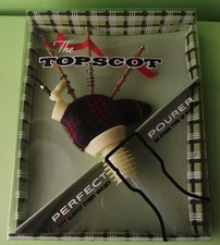 The Topscot Perfect Pourer Vintage/Retro 1960s/1970s Bagpipe Tartan Whisky NOS