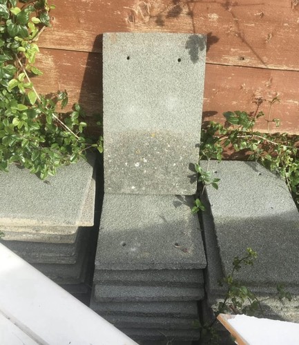 Green concrete roof dormer - green,