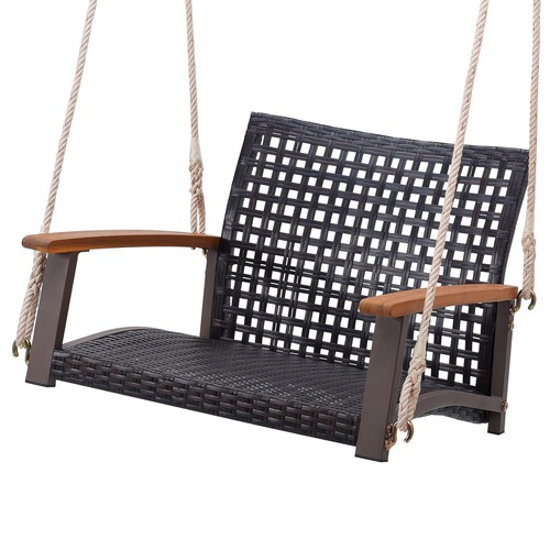 Rattan porch swing - swing, patio