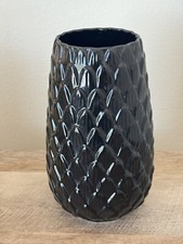 Ikea Vase Black Leaf Tall 10” Elegant Modern Home Decor