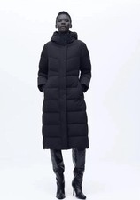 Zara Fitted Hooded Down Jacket