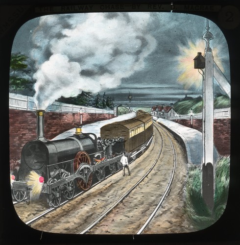 Magic lantern slide the - -,