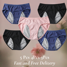 Period Pants Menstrual Briefs Underwear Cotton Knickers Pack Leakproof Womens