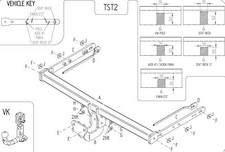 Towtrust Fixed Flange Towbar