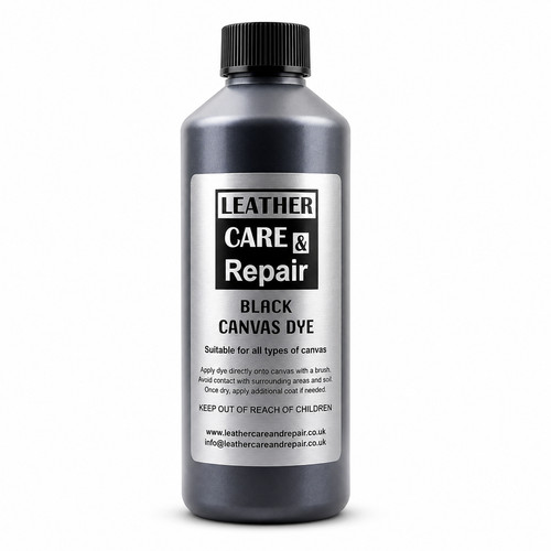 Black canvas recoloring dye - canvas,