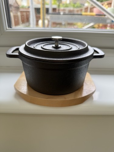 Inch cast iron casserole - cast,
