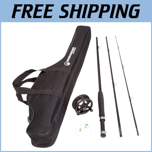 Compact fly fishing combo set - fishing,